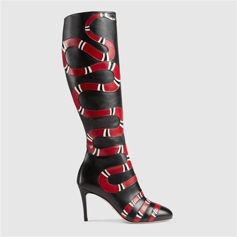 gucci boots knee-high|gucci snakeskin boots.